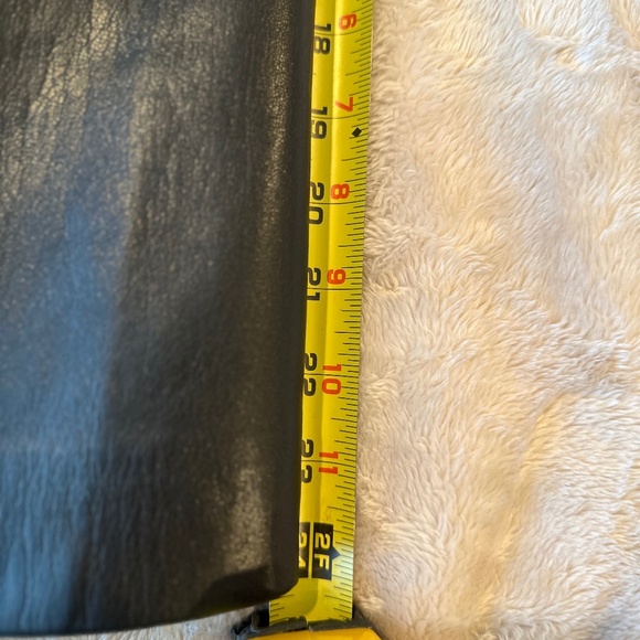 Chico's Edge to Edge Olive Topper 3/4 faux Leather - Picture 4 of 5